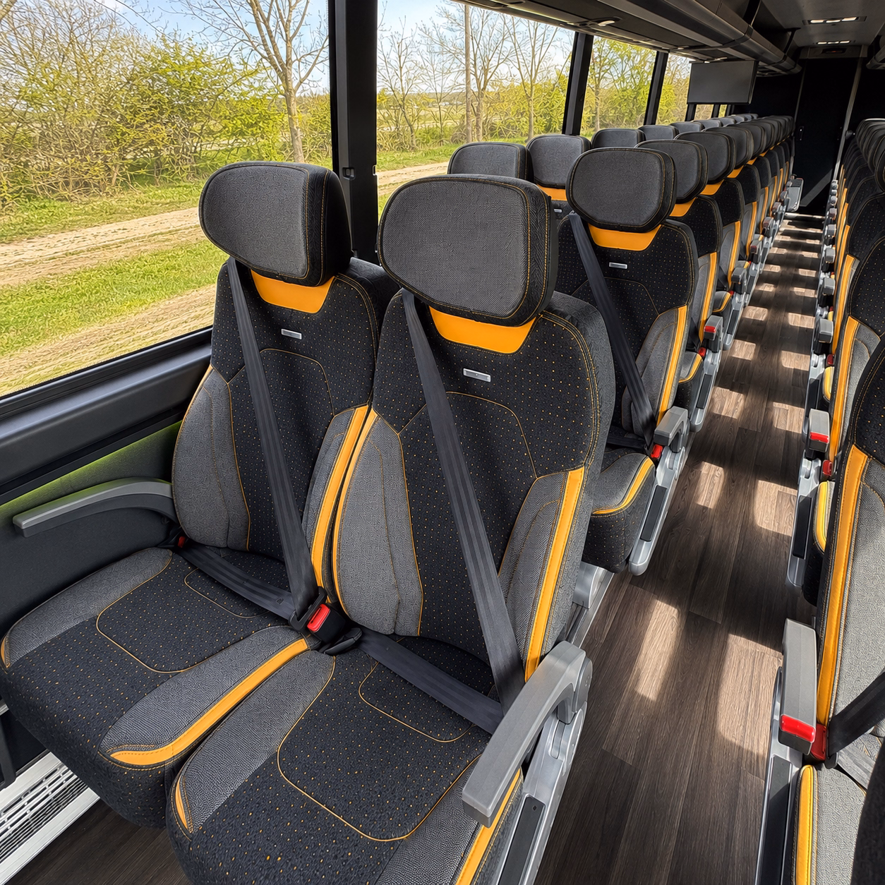 long distance military and government charter buses from canton to wright patterson and beyond